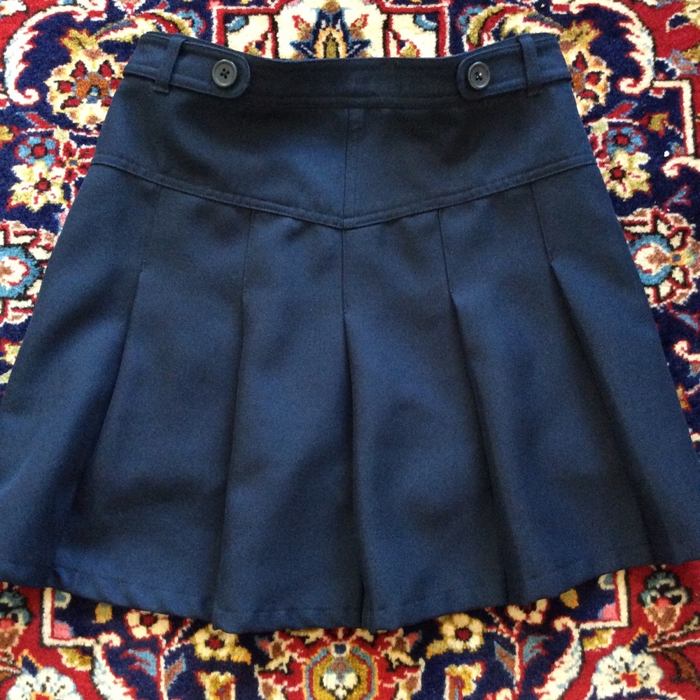 Uniform Pleated Skirt with Shorts (Skort)